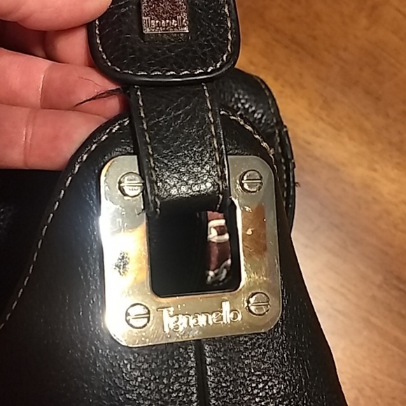 Tignanello black leather shoulder bag. - Picture 5 of 7